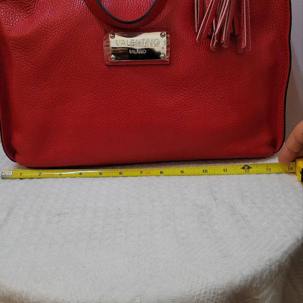 Red handbag genuine leather - Picture 12 of 16
